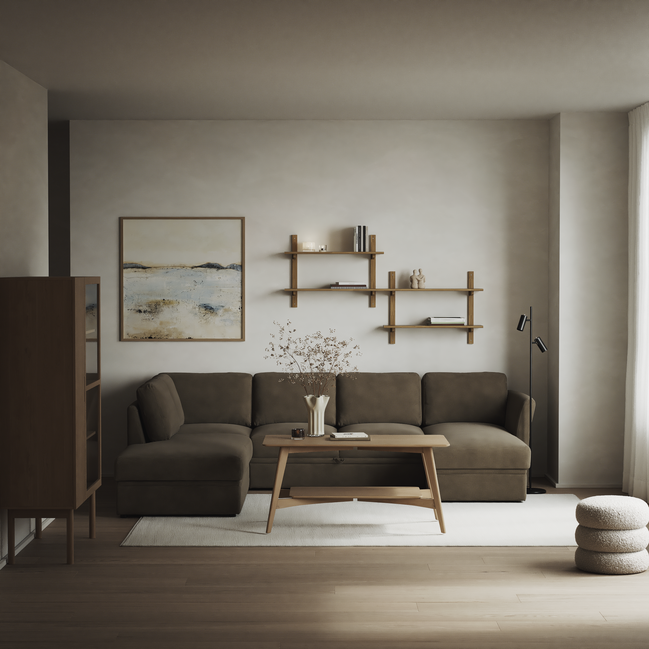 Öland - Bäddsoffa med divan vänster och schäslong höger - inspiration