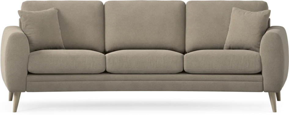 Eden - 3-sits soffa svängd - Beige