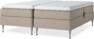 Delux Sense - Ställbar säng, dubbelsäng med bäddmadrass - Beige