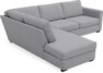 Friday - 2,5-sits soffa med divan vänster - Grå