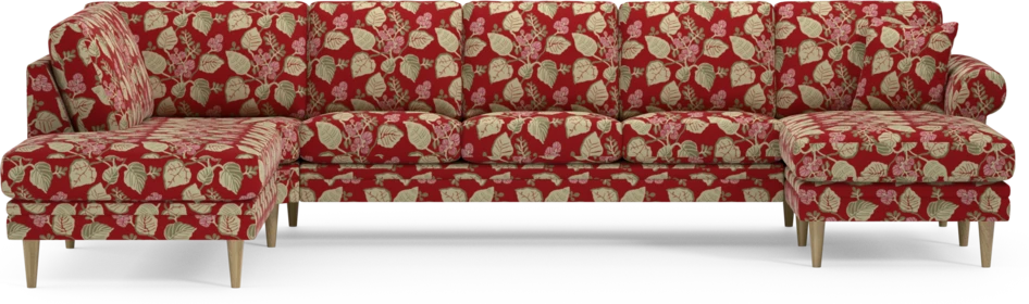 Eden - 3-sits soffa med divan vänster och schäslong höger - Flerfärgad