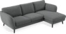 Madison Lux - 2-sits soffa med schäslong höger - Grå