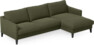 Winston - 3-sits soffa med schäslong, vändbar - Grön