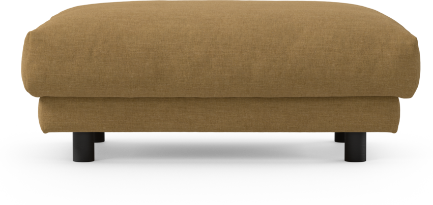 Cherrie - Fotpall 100, fast klädsel - Gul