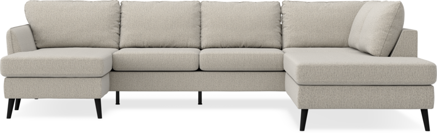 County - 3-sits soffa med schäslong vänster och divan höger - Beige