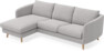Madison Lux - 2-sits soffa med schäslong vänster - Grå