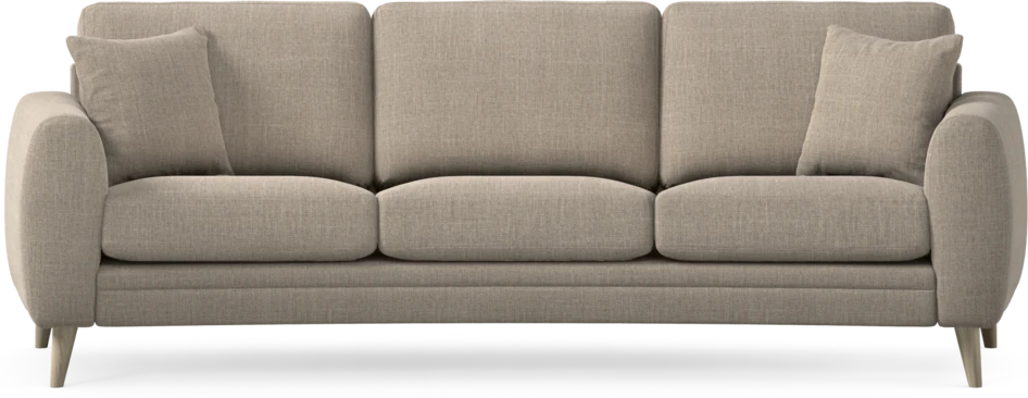 Eden - 3-sits soffa svängd - Beige