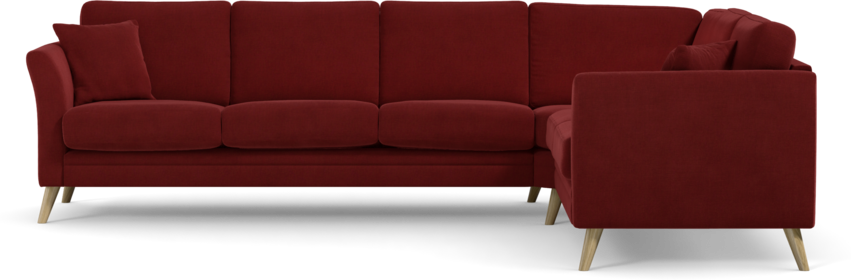 Eden - Hörnsoffa 3+2 - Röd