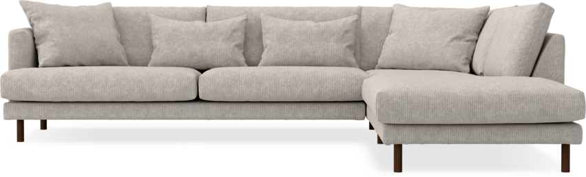 Harper - 3-sits soffa med divan höger - Grå