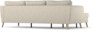 County - 3-sits soffa med flyttbar schäslong - Beige