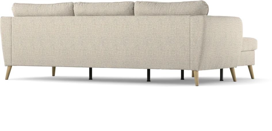 County - 3-sits soffa med flyttbar schäslong - Beige