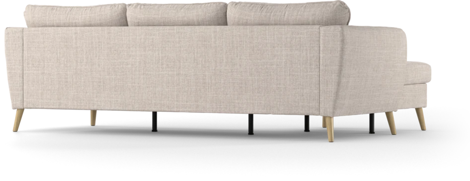 County - 3-sits soffa med flyttbar schäslong - Beige