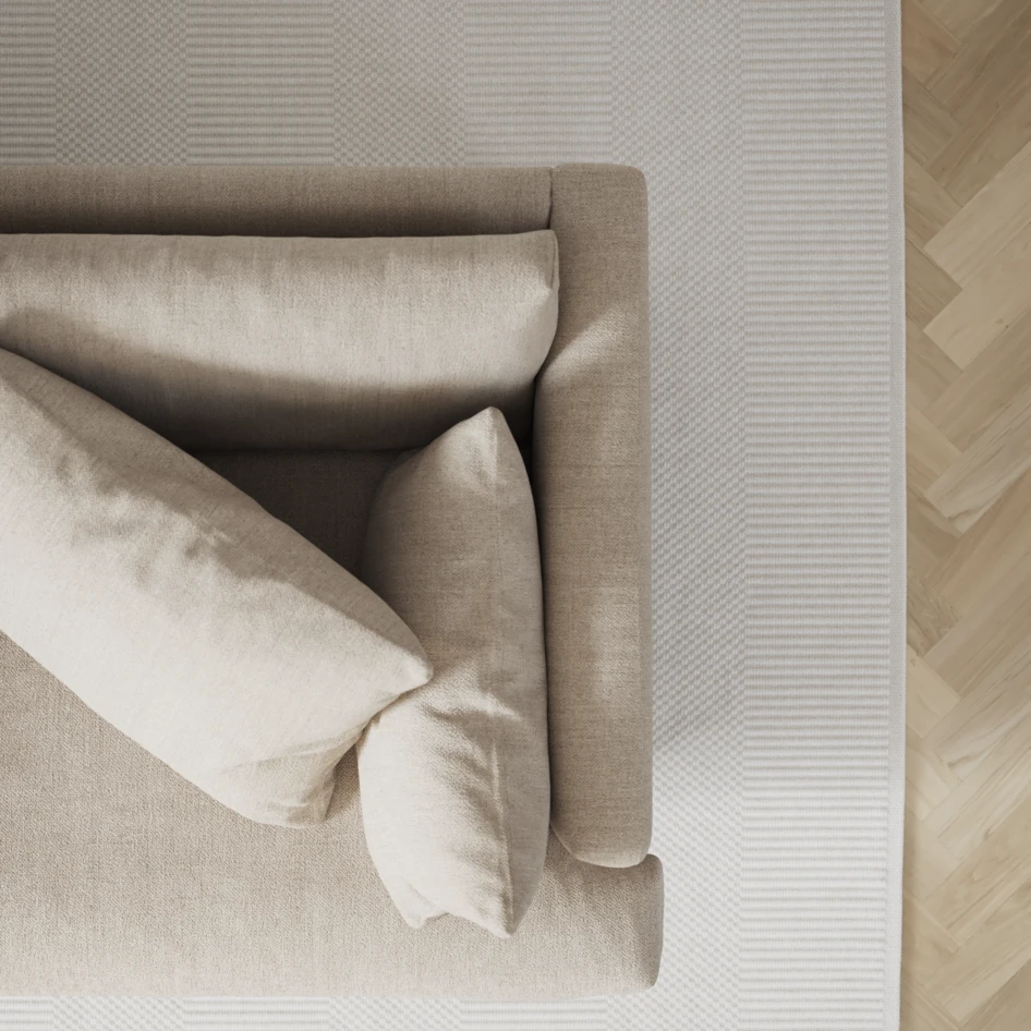 Harper - 3-sits soffa, hel dyna - Beige