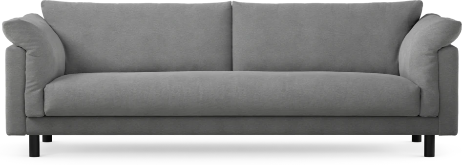 Cherrie - 4-sits soffa, hel dyna, fast klädsel - Grå