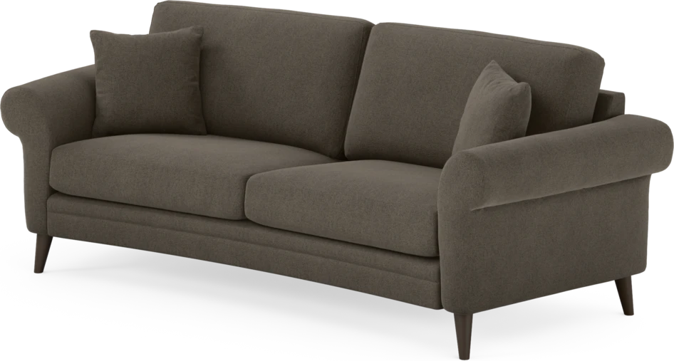 Eden - 2,5-sits soffa svängd - Brun