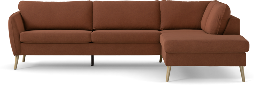 County - 2,5-sits soffa med divan höger - Orange