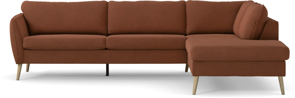 County - 2,5-sits soffa med divan höger - Orange