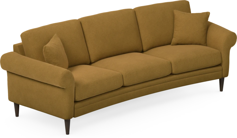 Eden - 3-sits soffa svängd - Gul