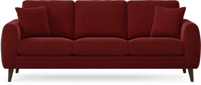 Eden - 3-sits soffa - Röd
