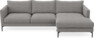Impression Delux - 3-sits soffa med schäslong höger - Grå