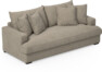 Mila - 3-sits soffa, hel dyna - Beige