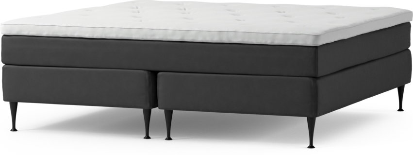 Delux Sense - Kontinentalsäng, dubbelsäng med bäddmadrass och sängben