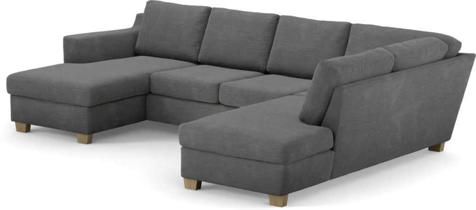 Friday - 3-sits soffa med schäslong vänster och divan höger - Grå