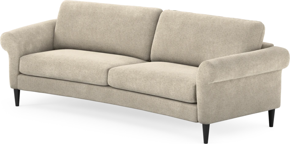 Bridge - 3-sits soffa svängd - Beige