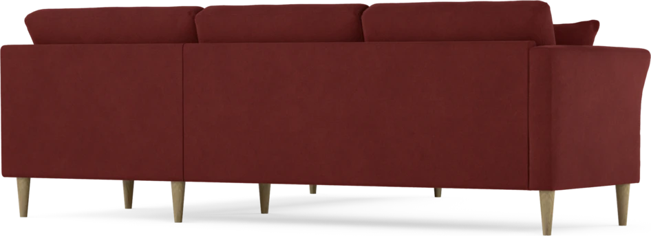Eden - Hörnsoffa, 2,5+2,5-sits - Röd