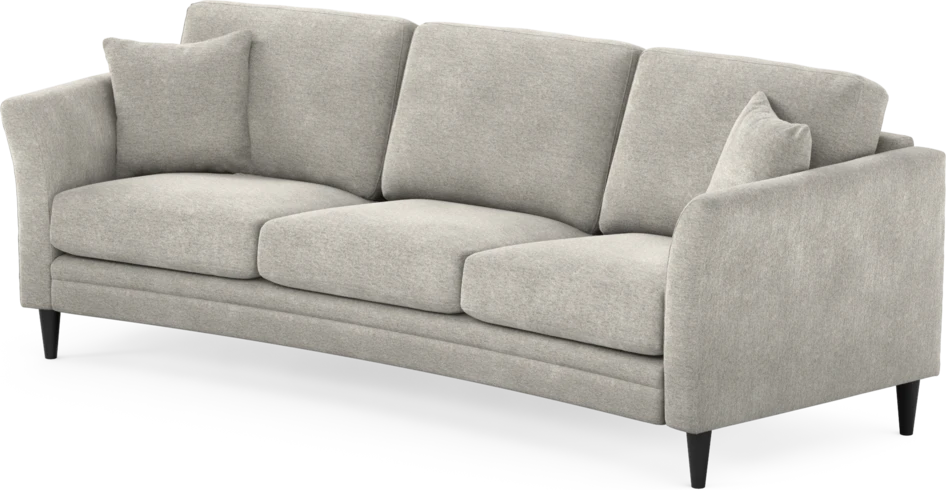 Eden - 3-sits soffa svängd - Grå