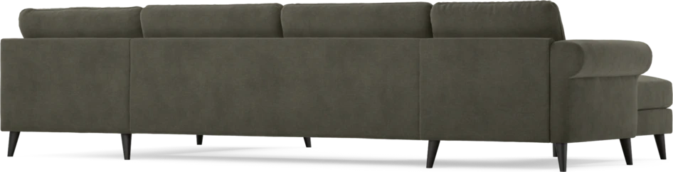 Bridge - 3-sits soffa med schäslong vänster och divan höger - Grå