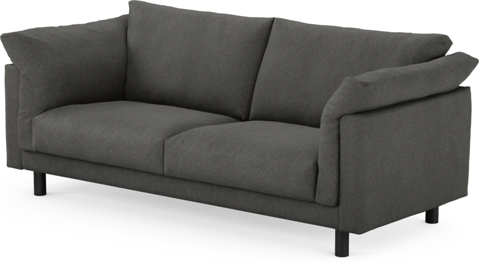Cherrie - 2,5-sits soffa, fast klädsel - Grå