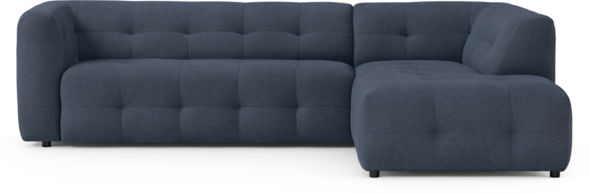 Bella - 3-sits soffa med divan höger - Blå