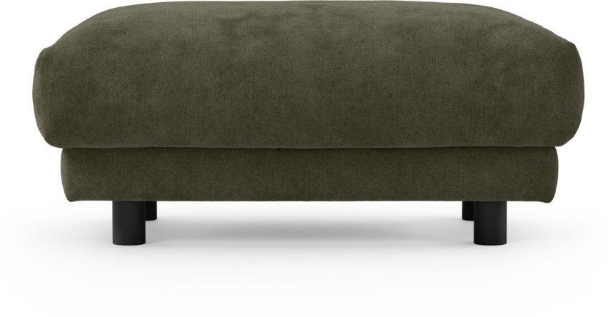 Cherrie - Fotpall 110, fast klädsel - Grön