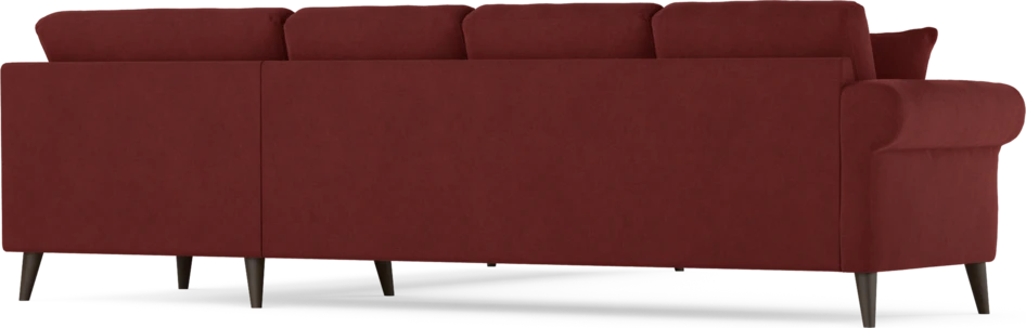 Eden - Hörnsoffa, 3+3-sits - Röd