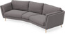Madison - 3-sits soffa svängd, 90 cm - Grå
