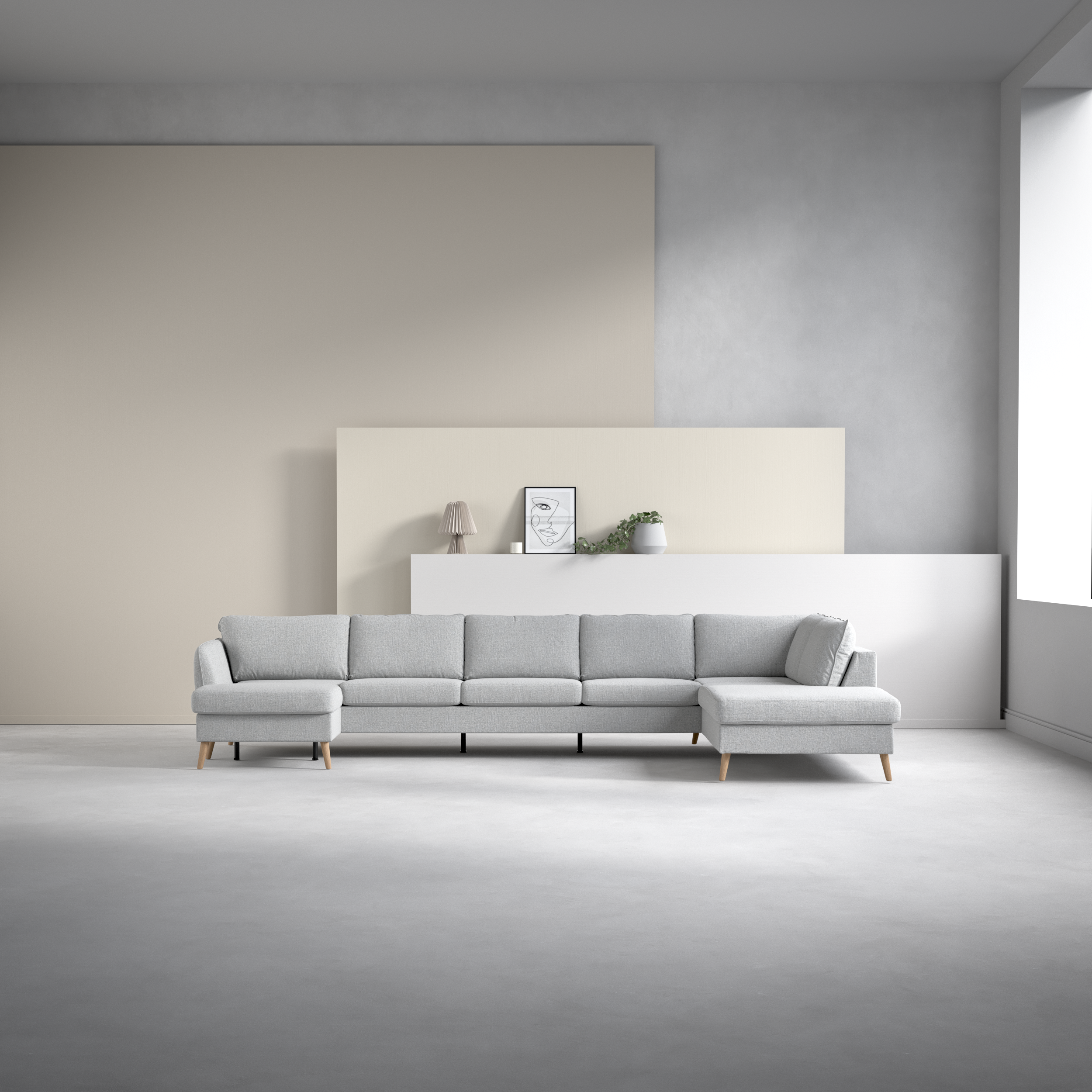 County - 4-sits soffa med schäslong vänster och divan höger - inspiration