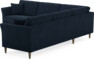 Eden - Hörnsoffa, 2,5+2,5-sits - Blå