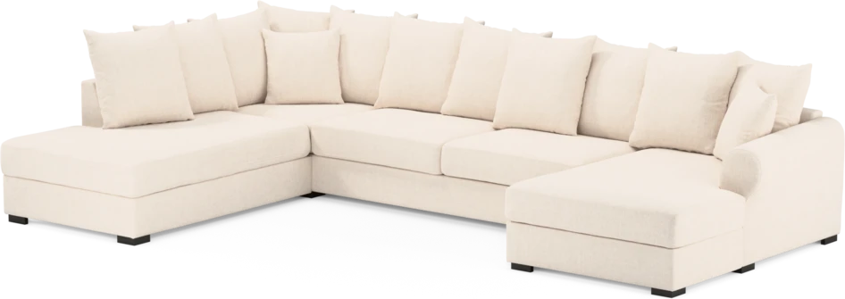 Town - 3-sits soffa med divan vänster och schäslong höger - Vit