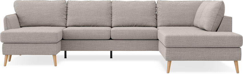 County - 3-sits soffa med schäslong vänster och divan höger - Beige
