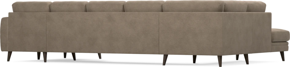 Eden - 3-sits soffa med divan vänster och schäslong höger - Brun