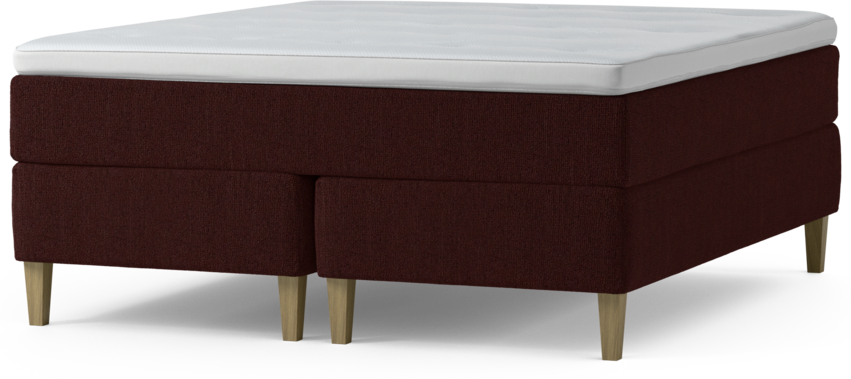 Delux Exclusive - Kontinentalsäng, dubbelsäng med bäddmadrass och sängben