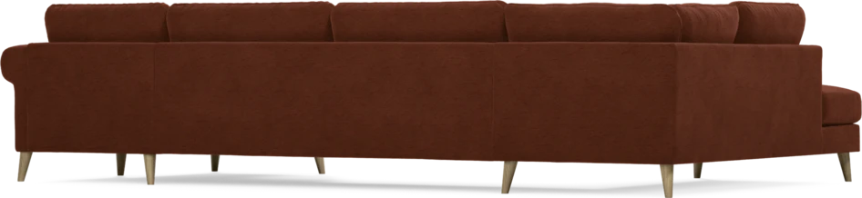 Bridge - 3-sits soffa med divan vänster och schäslong höger - Orange