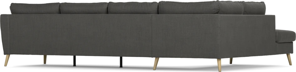 County - 3-sits soffa med divan vänster - Grå
