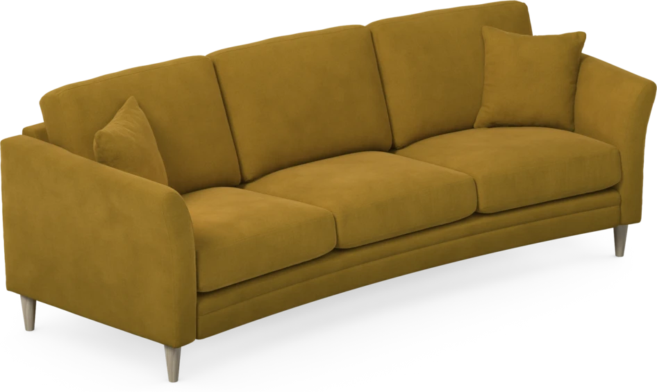 Eden - 3-sits soffa svängd - Gul