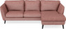 Madison Lux - 2-sits soffa med schäslong höger - Röd
