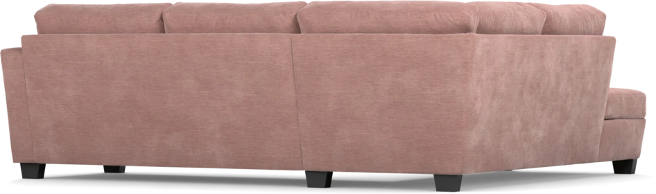 Friday - 2,5-sits soffa med divan vänster - Rosa