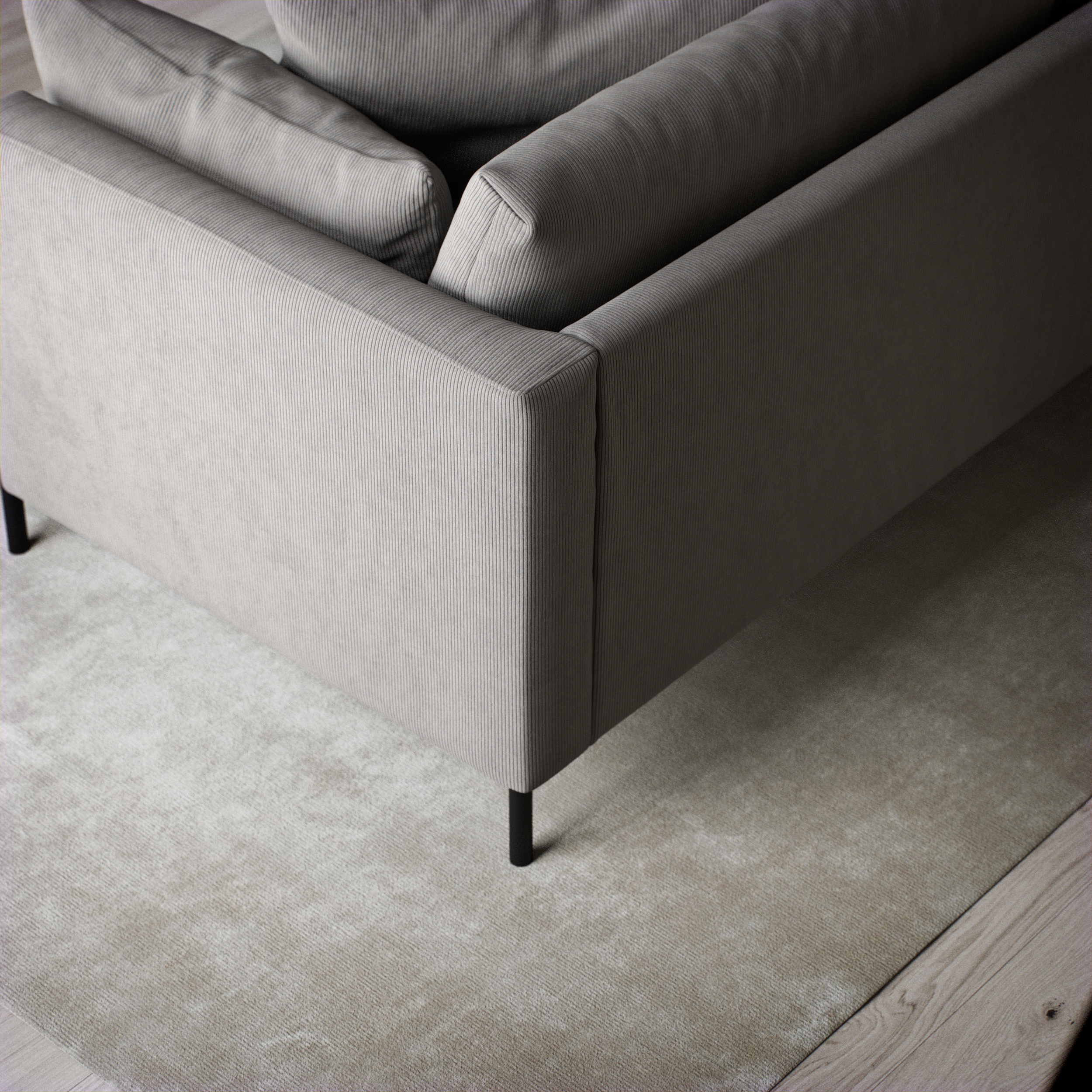 Harper - 3-sits soffa, hel dyna - inspiration