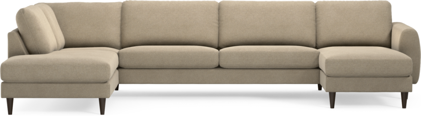 Bridge - 3-sits soffa med divan vänster och schäslong höger - Beige