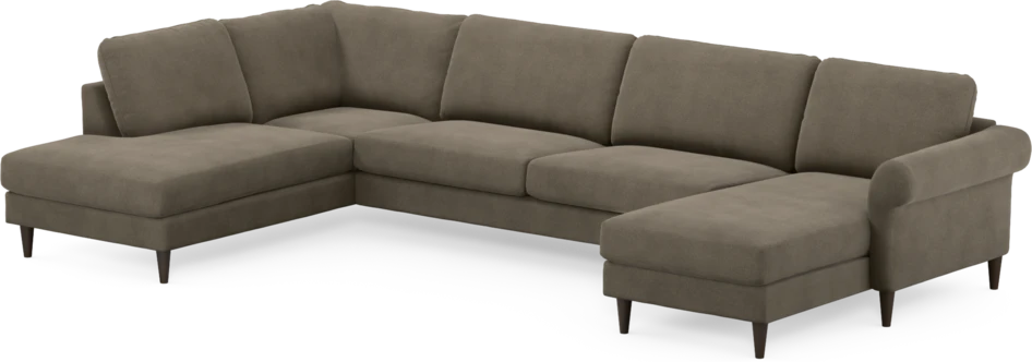 Bridge - 3-sits soffa med divan vänster och schäslong höger - Beige